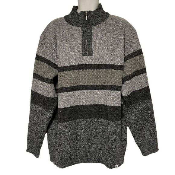 Silversilk Men's Warm Sweater Half Zip Lined Size 4X - Picture 1 of 12